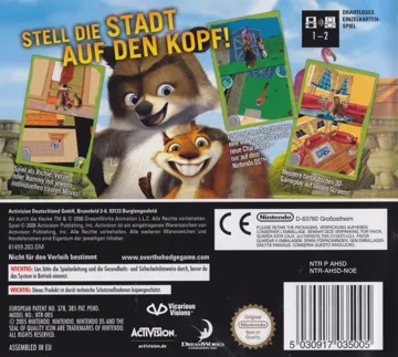 Ab durch die Hecke (Germany) box cover back